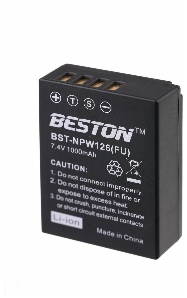 Аккумулятор для фотоаппаратов BESTON FUJI BST-NP-W126H, 7.4 В, 1000 мАч