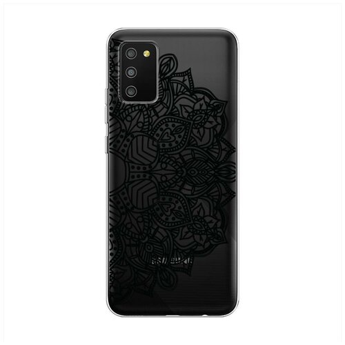 фото Силиконовый чехол "мехенди черное" на samsung galaxy a02s / самсунг галакси a02s case place