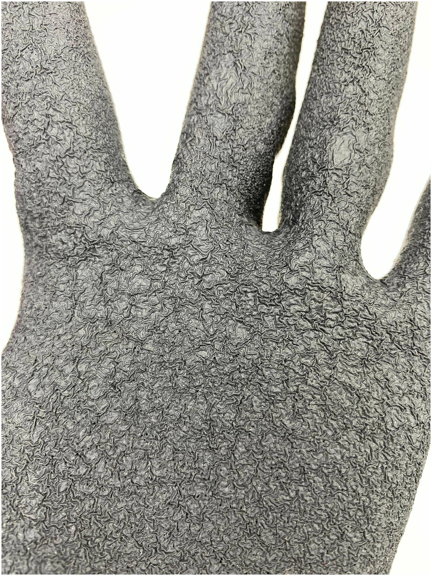 Перчатки нейлоновые со вспененным латексом - фотография № 5