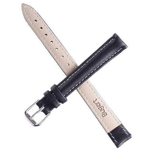 фото Gianni rodari ремешок для часов "bugert" 14 мм, натуральная кожа, l=20 см, черный