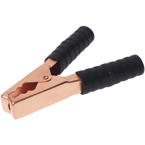 Зажим крокодил 140 мм черный вымпел 395₽