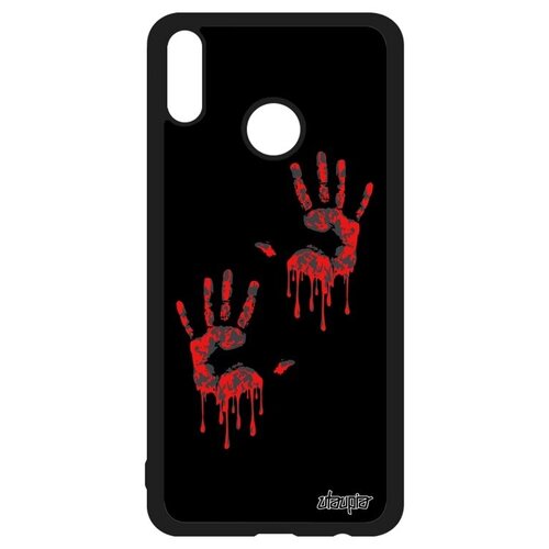 фото Защитный чехол на мобильный // honor 8x // "отпечаток ладони" дизайн радуга, utaupia, черный