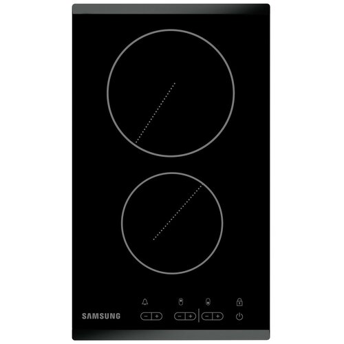 Стеклокерамическая панель Samsung NZ32R1506BK с двумя конфорками, чёрный