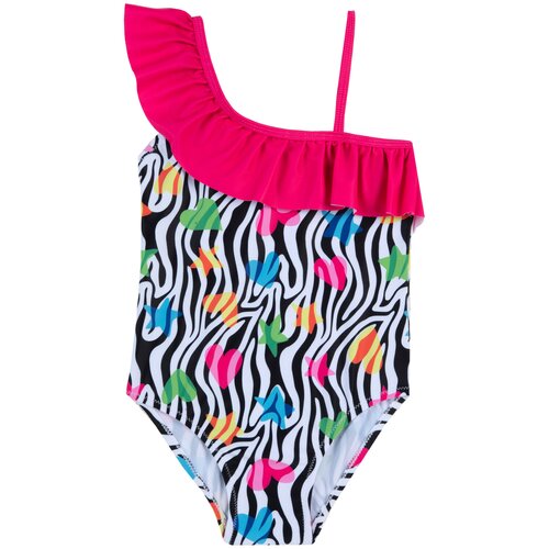 фото Слитный купальник детский chicco, модель 07118, белый с черным 039, размер 092