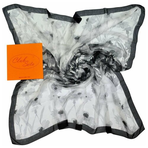 фото Черно-серый большой платок club seta 840670 clubseta