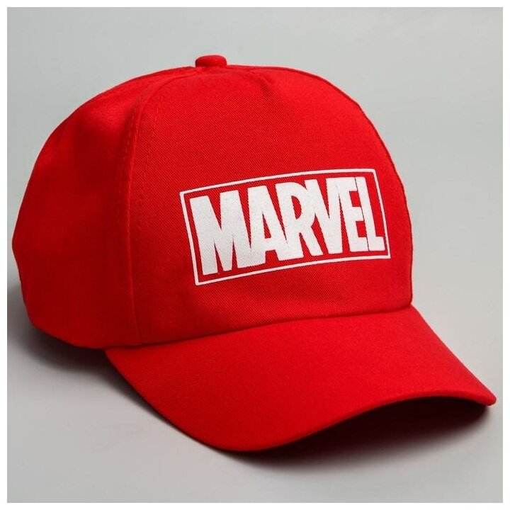 Кепка Marvel, размер 52/56, белый, красный
