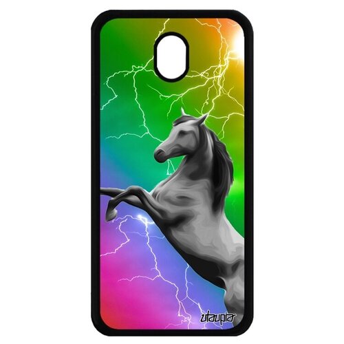 фото Ударопрочный чехол на смартфон // samsung galaxy j7 2017 // "лошадь" рысак животные, utaupia, цветной
