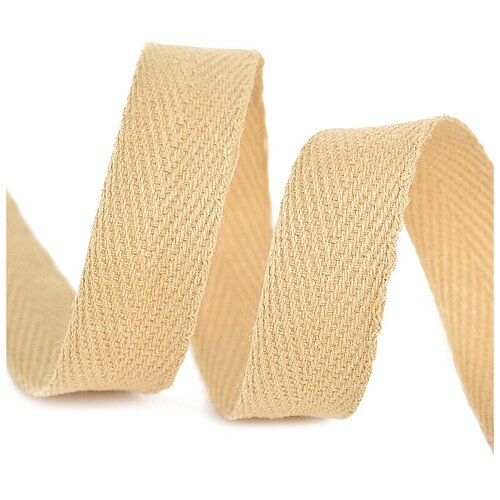 Лента киперная хлопок шир15 мм цв бежевый упак50 м 1209₽