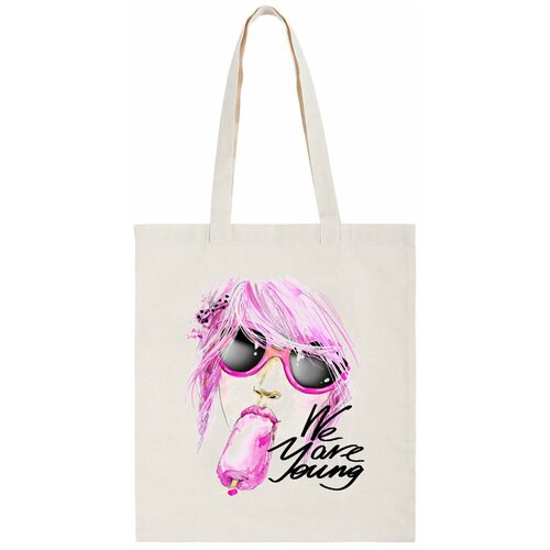 фото Сумка-шоппер coolpodarok "девушка с мороженым. we are young"