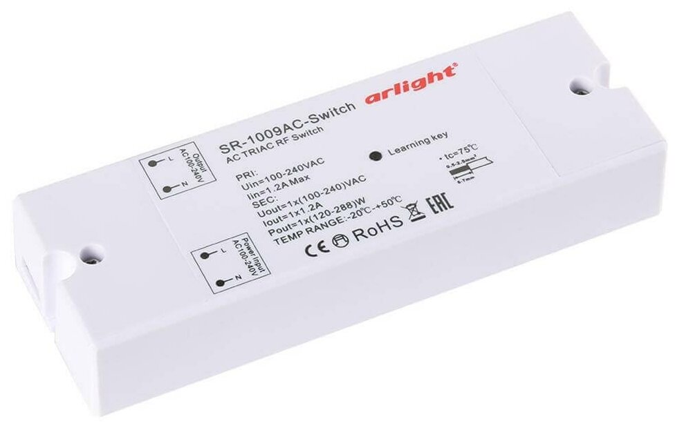 020935 Контроллер-выключатель SR-1009AC-SWITCH (220V,288W) Arlight - фото №1