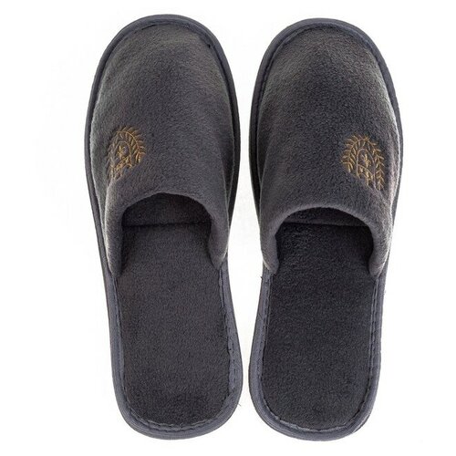 TAP MODA Тапочки мужские, цвет серый, размер 44-45