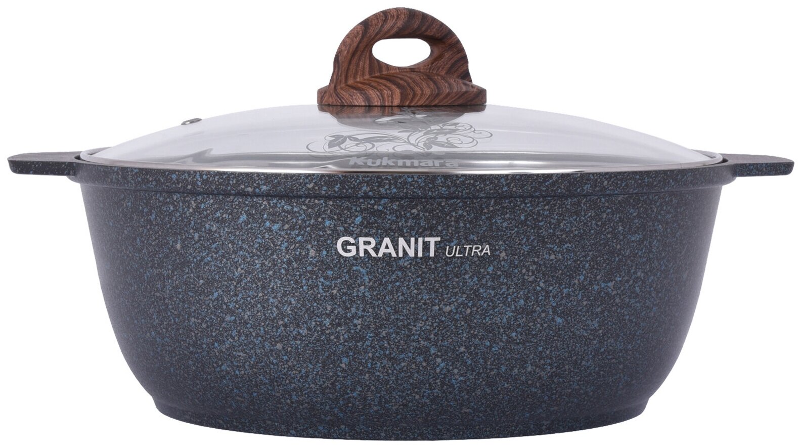 Кастрюля KUKMARA Granit Ultra жгг41а, 4л, с крышкой, черный - фото №4
