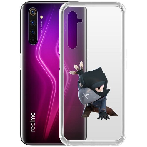 фото Чехол-накладка clear case brawl stars-ворон для realme 6 pro krutoff group