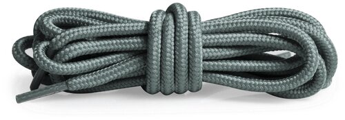 Круглые плетеные шнурки 150см - Светло-серый