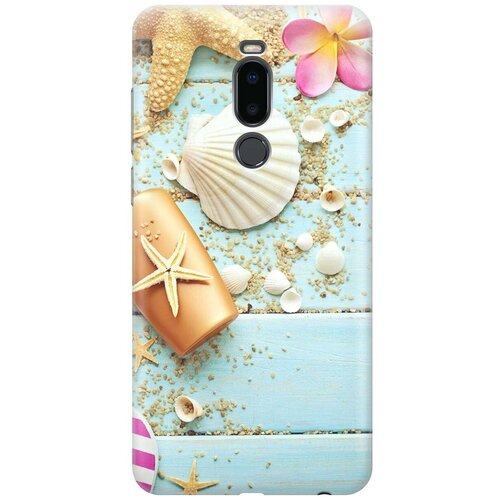 фото Re:paчехол - накладка artcolor для meizu note 8 с принтом "пляжный натюрморт"