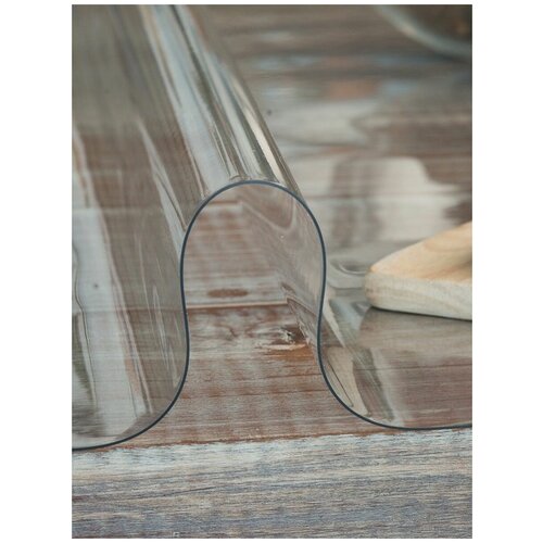 Скатерть термостойкая прозрачная «Мягкое стекло» Crystal, 80х140 см, 2 мм