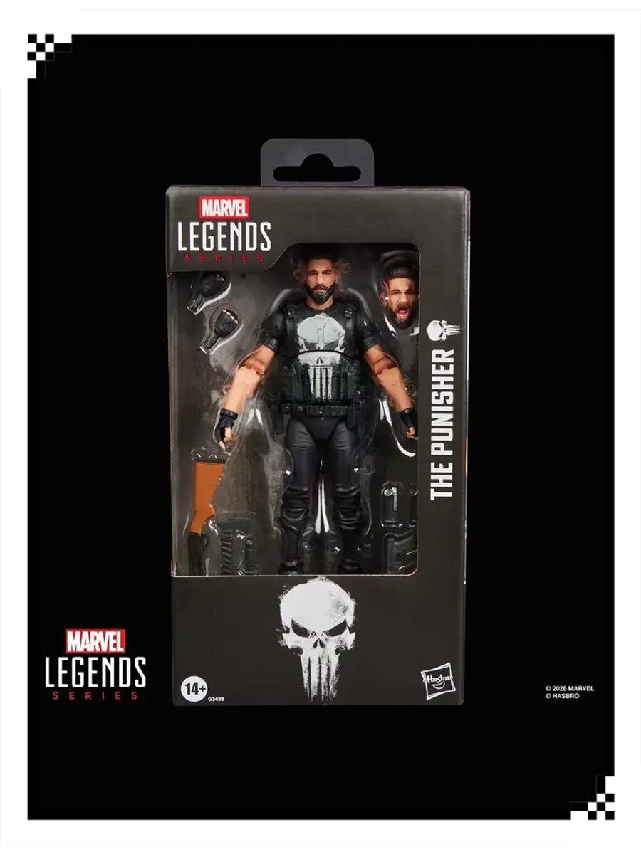 Фигурка Hasbro Marvel Legends Toys Каратель, 6-дюймовая подвижная кукла ручной работы