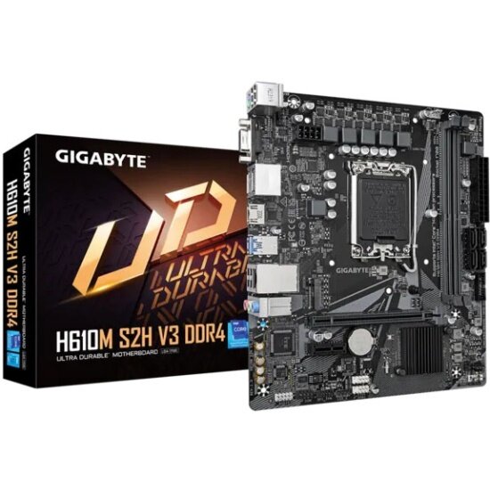 Материнская плата Gigabyte H610M S2H V3 DDR4 (LGA1700, mATX)