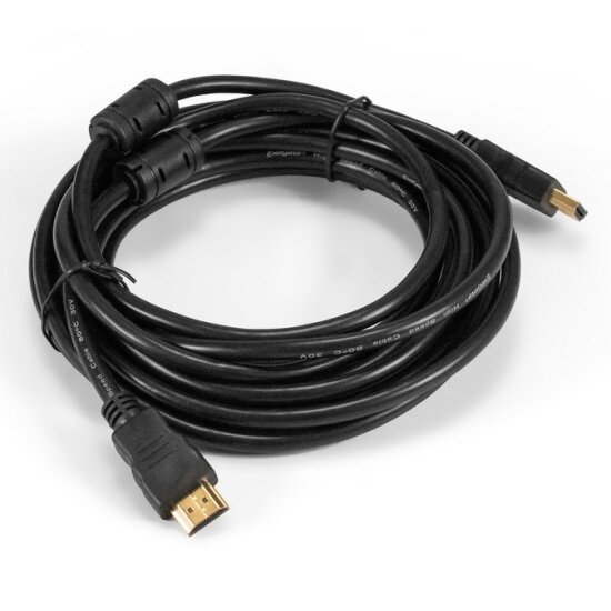 Кабель HDMI Exegate EX-CC-HDMI-5.0F, 19M /19M, 5м, v1.4b, ферритовые кольца, позолоченные контакты (EX294691RUS)