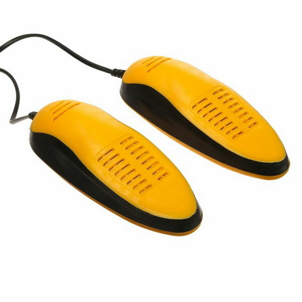 Сушилка для обуви SD03, 16 Вт, 17 см, индикатор, жёлто-черная