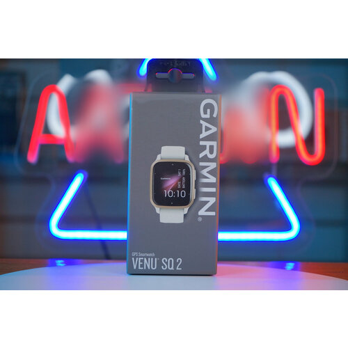 Garmin Venu Sq 2 - Алюминиевый безель кремового золота с белым корпусом и силиконовым ремешком 3199900₽