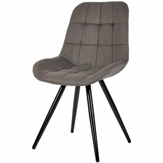 фото Стул обеденный POLINI Home Verona SM, серый-черный