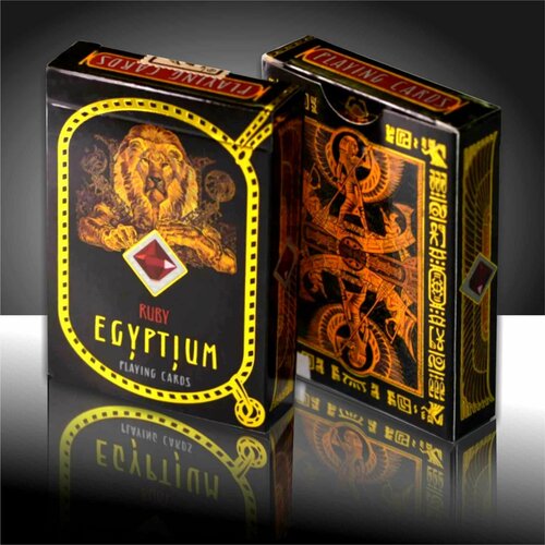 Профессиональные игральные карты Египтиум 54 шт. / Коллекционное издание Rubby / Дизайнерская колода Боги Египта, покерный размер 63х88мм, лучший подарок друзьм и близким