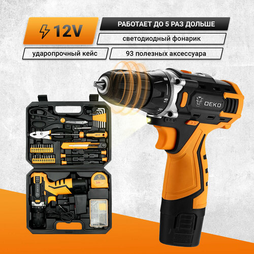 Аккумуляторная дрель-шуруповерт DEKO Banger 12V063-4167 535500₽