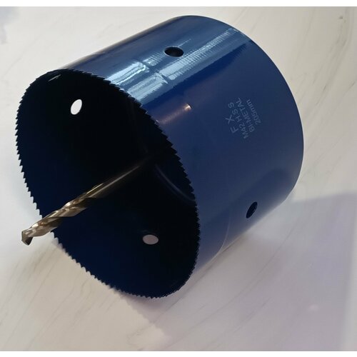 Коронка биметаллическая диаметр 205 мм глубина 150 по дереву металлу и пластику