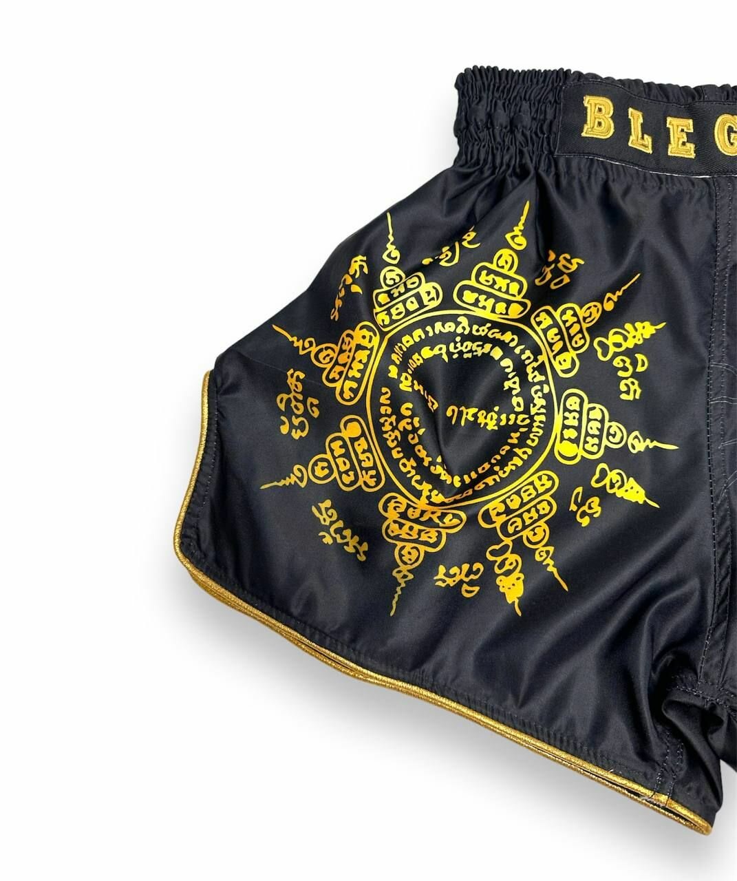 Трусы боксерские BLEGEND Базовая коллекция, размер M, золотой, черный — фото 1