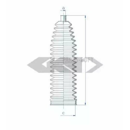 GKN-SPIDAN 84135 Пыльник, рулевое управление
