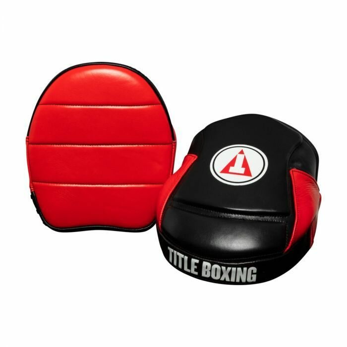 Лапы боксерскиеTITLE Fighting Fresh Leather Punch Mitts, черные