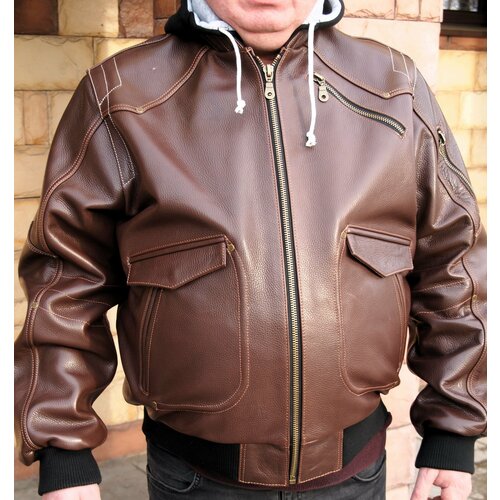 Бомбер  Дуглас, размер 2XL, коричневый