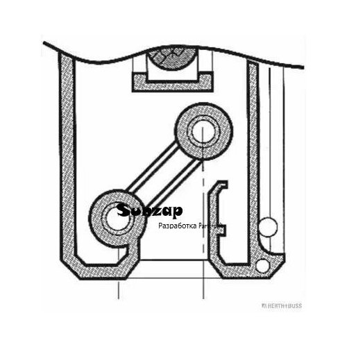 HERTH-BUSS 51306068 Вилка в прикур с угловым шарниром 8А 1040₽
