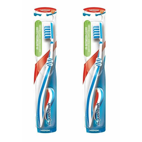 Aquafresh Зубная щетка FLEX IN-between clean medium, 2 шт