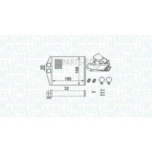 MAGNETI MARELLI 350218426000 Радиатор отопителя OPEL VECTRA C 4530₽