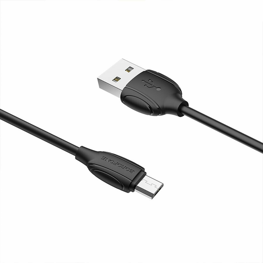 Кабель USB BOROFONE BX19 Benefit USB - MicroUSB, 1.3А, 1 м, черный