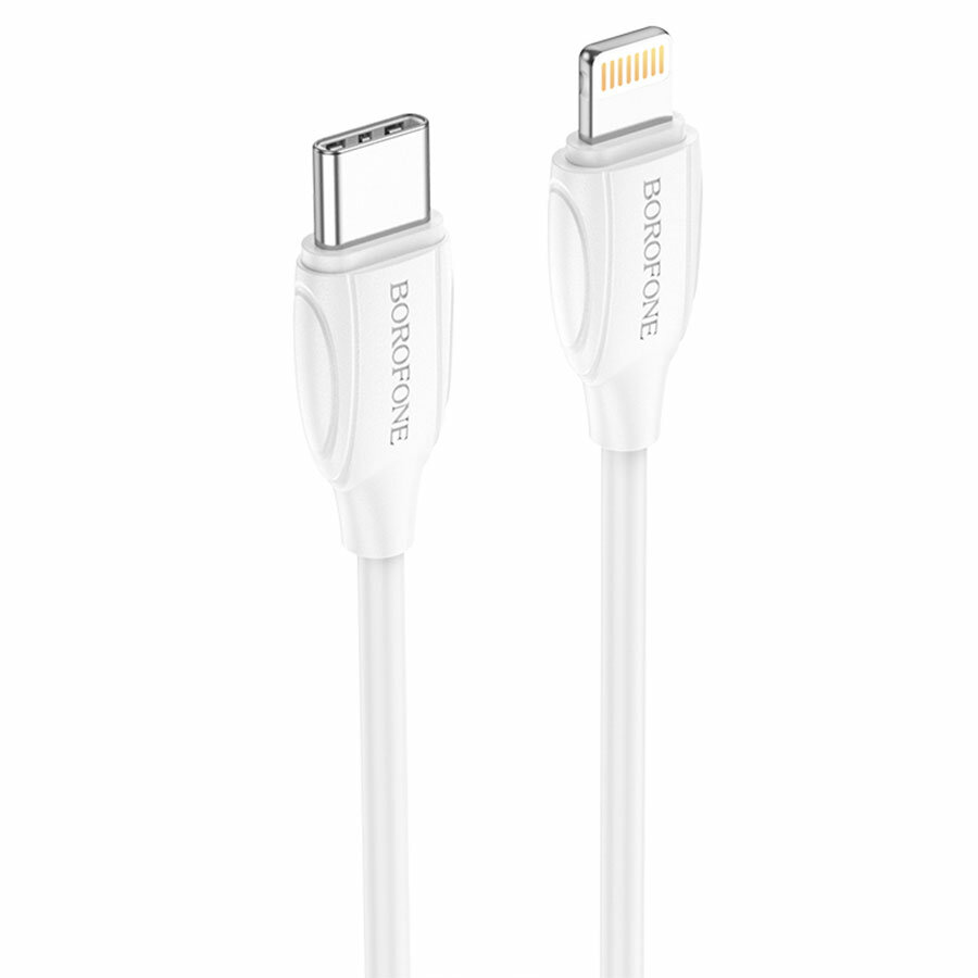 Кабель для айфон USB-C BOROFONE BX19 Benefit Type-C - Lightning, 20W, 1 м, белый