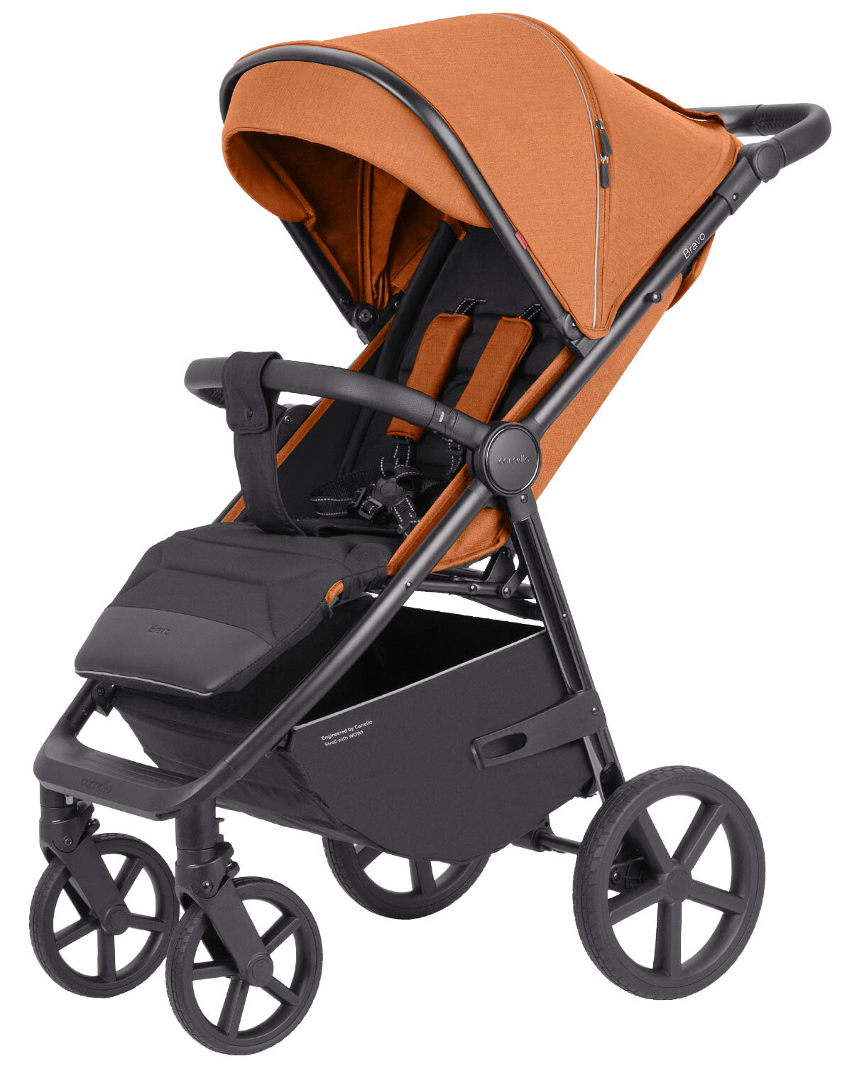 Детская коляска прогулочная CARRELLO Bravo Plus CRL-5515 Tango Orange 2024
