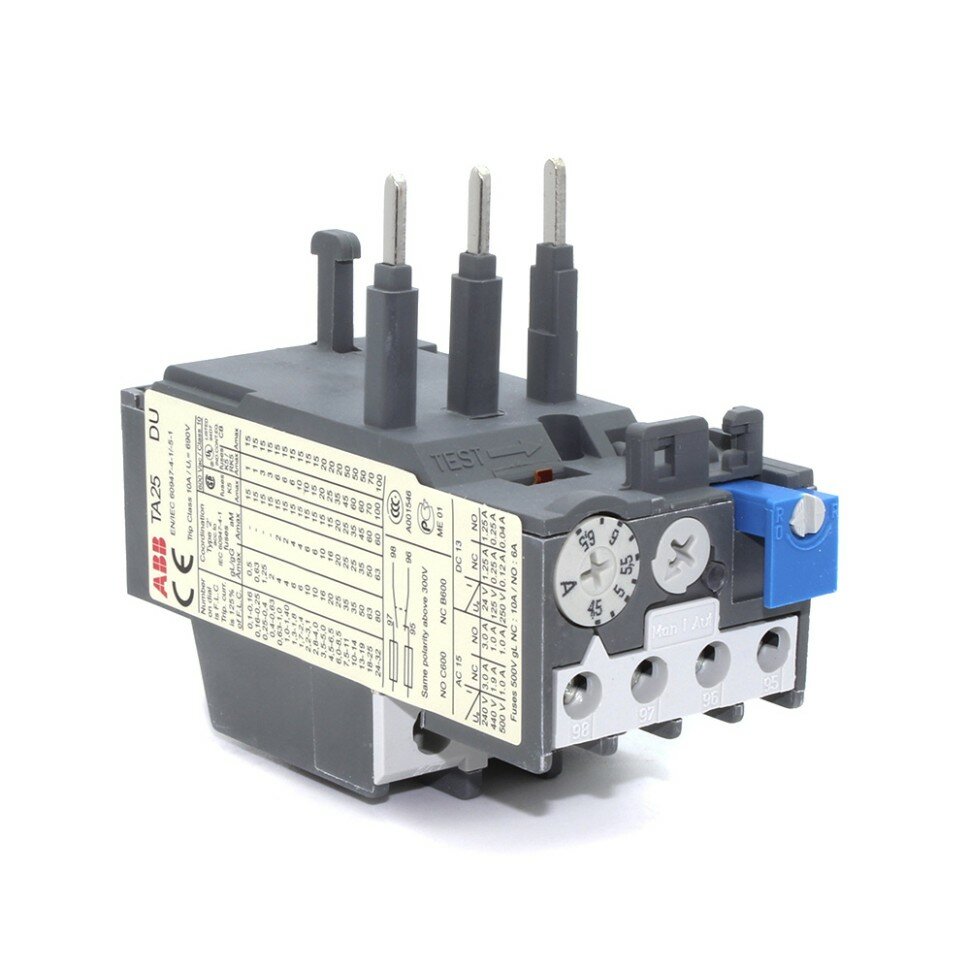 ABB TA25DU-6.5 1SAZ211201R1038 Тепловое реле перегрузки 4,5-6,5А