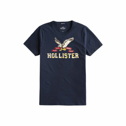 Футболка Hollister, размер M, синий