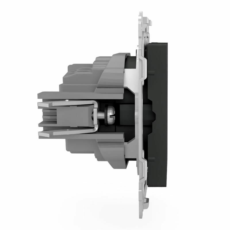 Розетка 1-м СП Pixel 16А IP20 с заземл. механизм карбон TOKOV ELECTRIC TKE-PX-R1Z-C14 - фото №4