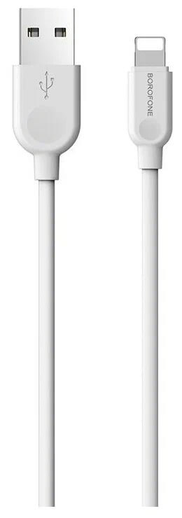 Кабель BOROFONE BX14 LinkJet, USB - Lightning, 1 м, белый