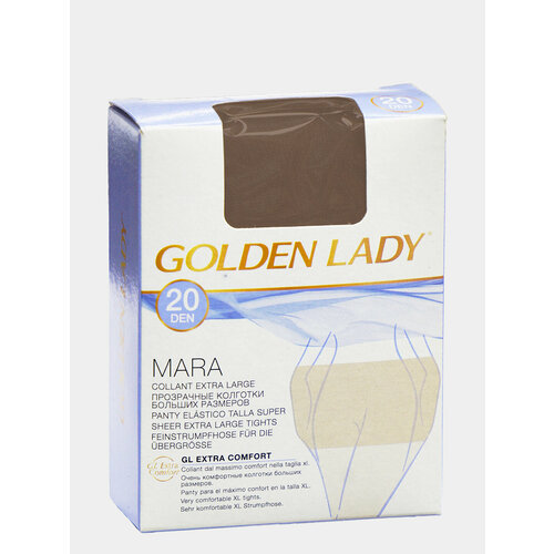 Колготки Golden Lady LEDA/MARA, 20 den, размер 5XL, бежевый колготки женские golden lady mara 20 den размер 6 цвет nero