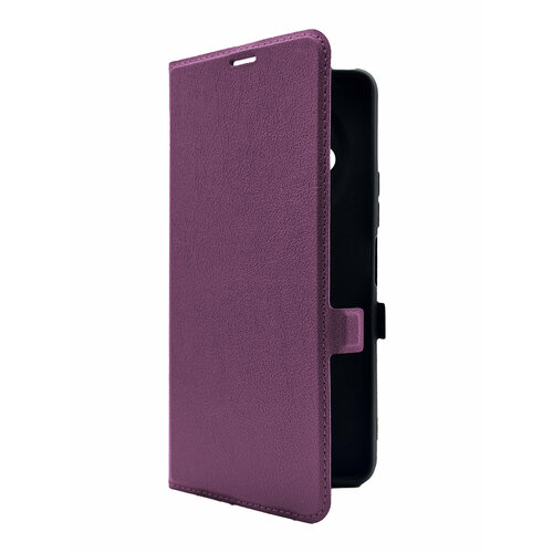 Чехол на Xiaomi Redmi A3 (Ксиоми Редми А3) фиолетовый книжка эко-кожа с функцией подставки отделением для пластиковых карт и магнитами Book case, Miuko