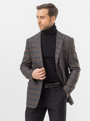 Пиджак MARC DE CLER, размер 54/182, коричневый
