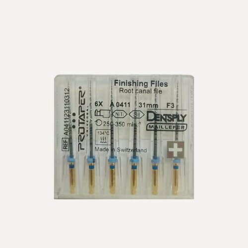 Изображение товара Протейперы Универсал машин-формир (6шт) ProTaper Дентсплай Майлифер (Dentsply Maillefer)в наборе (21 мм F3 (6 шт/уп) Синий) для лучшей обработки корневого канала. от NeoHealth