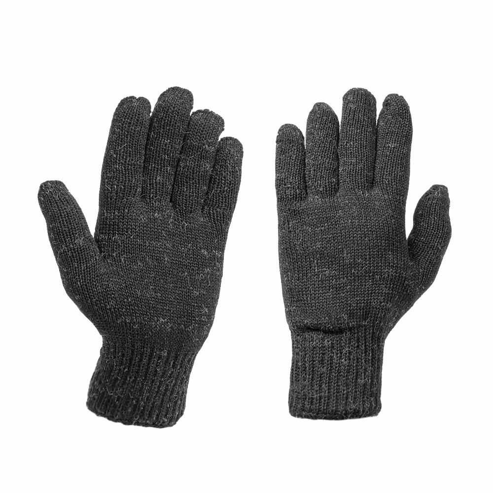 Перчатки рабочие хб зимние утепленные полушерстяные черные 2 пары