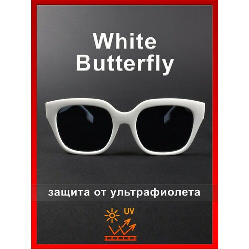 Солнцезащитные очки  White butterfly, белый