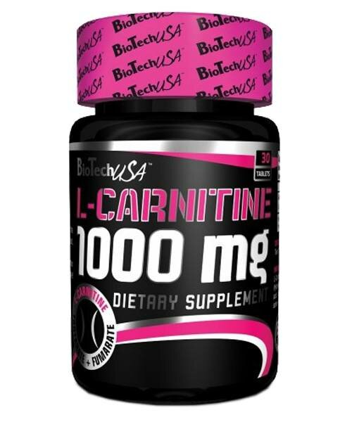 L-carnitine 1000 mg. Biotech Nutrition 30 таб. (Без вкуса)